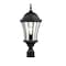 Z-Lite Wakefield Outdoor Post Light, Black & Clear Beveled 522PHM-BK - alternate 3